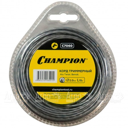 Корд триммерный Champion Alu Twist 2.0мм, 15м (витой) в Омске