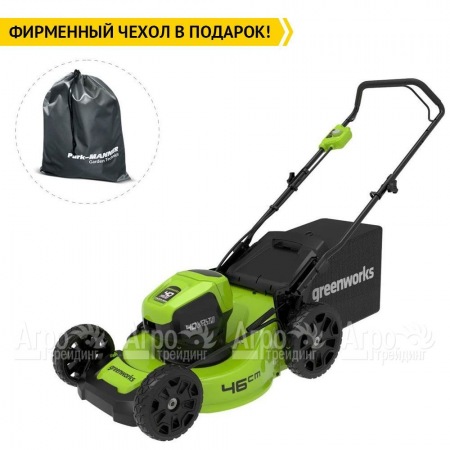 Газонокосилка аккумуляторная GreenWorks GD40LM46HP 6 Ач  в Омске