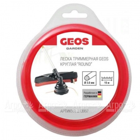 Леска триммерная круглая GEOS by Al-Ko Round 3 мм, 15 м в блистере  в Омске