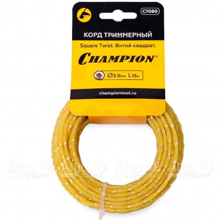 Корд триммерный Champion Square Twist 3.0мм, 15м (витой квадрат) в Омске
