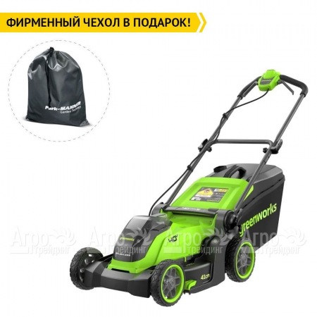 Газонокосилка аккумуляторная GreenWorks GD40LM411 (без аккумулятора и зарядного устройства) в Омске