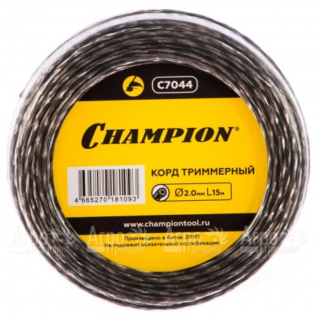 Корд триммерный Champion Tri-twist 2.0мм, 15м (витой треугольник)  в Омске