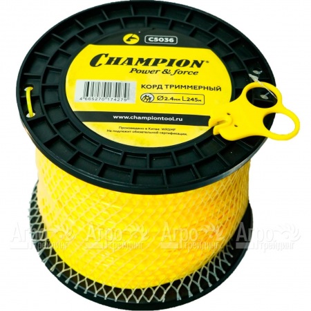 Корд триммерный Champion Star 2.4 мм х245 м (звезда) + нож  в Омске