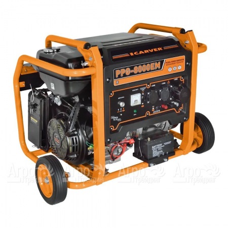 Бензогенератор Carver PPG-8000ЕM 6 кВт в Омске