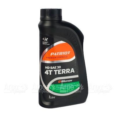 Масло минеральное Patriot G-Motion HD SAE 30 4Т Terra 1 л для 4-х тактных двигателей в Омске