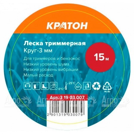 Леска триммерная Кратон Круг-3 мм в Омске