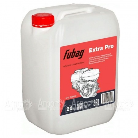 Масло моторное полусинтетическое Fubag Extra Pro SL/CF SAE 5W-40 20 л для 4-тактных двигателей в Омске