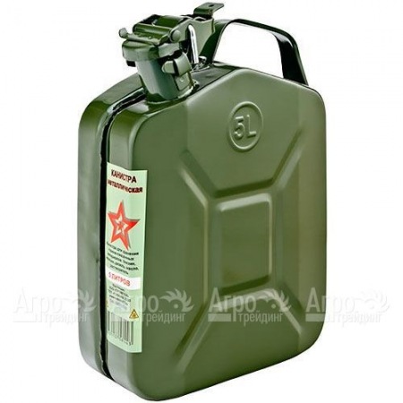 Канистра Звезда 5 л с фиксатором (металл 0.8 мм)  в Омске