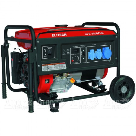 Бензогенератор Elitech СГБ 8000РМК 6 кВт  в Омске