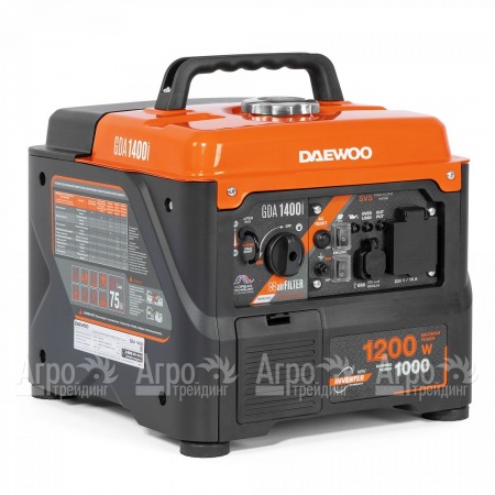 Инверторный бензогенератор Daewoo GDA 1400 i 1 кВт в Омске
