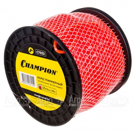 Корд триммерный Champion Twisted Square 4.0мм, 95м (витой квадрат)+нож  в Омске