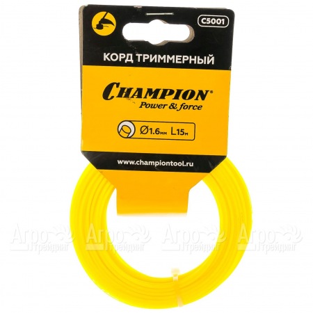 Корд триммерный Champion Round 1.6мм, 15м (круглый) в Омске