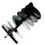 Бур двухзаходный (шнек) 25х100 см для Oleo-Mac MTL85R в Омске
