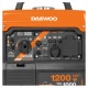 Инверторный бензогенератор Daewoo GDA 1400 i 1 кВт в Омске